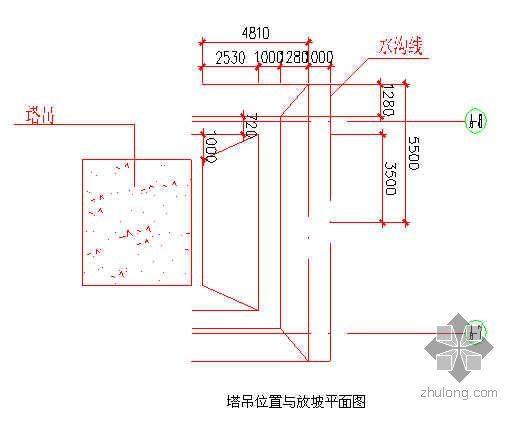 QTZ63基础CAD图资料下载-某住宅小区群塔施工方案（QTZ63）