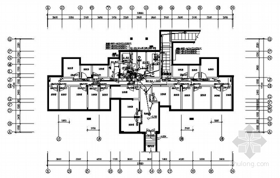 17层住宅户型cad资料下载-某17层住宅楼电气图纸
