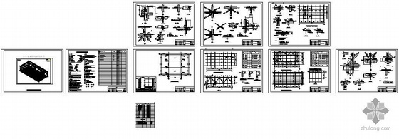 空中连廊景观设计资料下载-重庆某空中连廊钢结构设计图