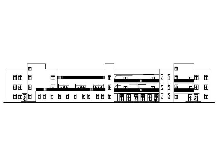 现代风格幼儿园建筑施工图资料下载-[重庆]现代风格社区幼儿园建筑施工图