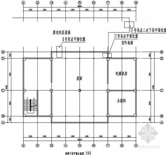 屋顶广告牌拆迁工程结构施工图- 