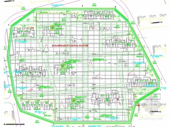 SDDC素土挤密桩桩资料下载-吹填淤泥地层深基坑双排预应力管桩支护施工图