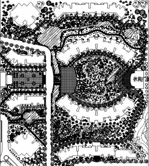 大型广场铺装施工图资料下载-自然生态小区园林景观工程施工图