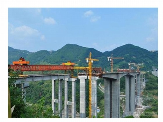 120米箱型拱资料下载-四联预应力连续刚构箱梁桥主桥、引桥施工图（245张 113米高墩）