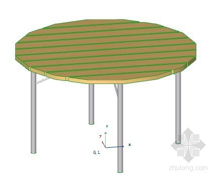 草图大师圆桌模型资料下载-圆桌03 ArchiCAD模型