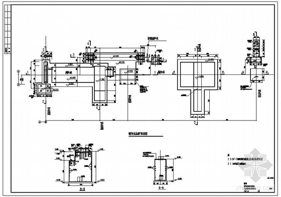土建基础概算资料下载-某锅炉基础土建节点构造详图