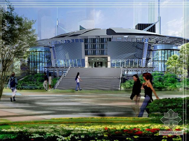 浙江平湖体育馆建筑设计资料下载-体育馆