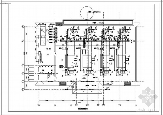 4吨锅炉房建筑图纸资料下载-4吨燃煤蒸汽锅炉房设计图