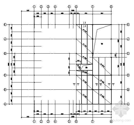 汽车4s店设计图纸资料下载-某汽车展厅结构设计图纸