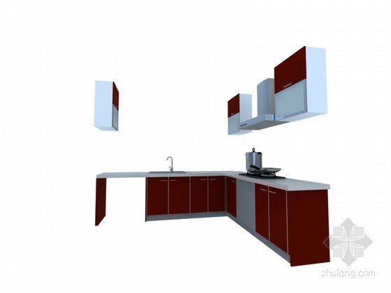 橱柜3d模型su资料下载-橱柜3D模型下载