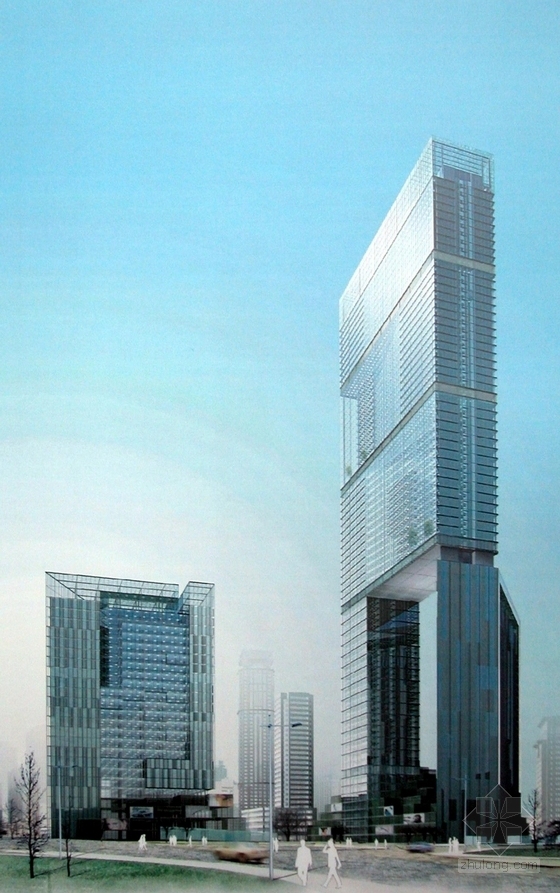 [南京]某80层超高层商业综合体建筑方案文本-效果图