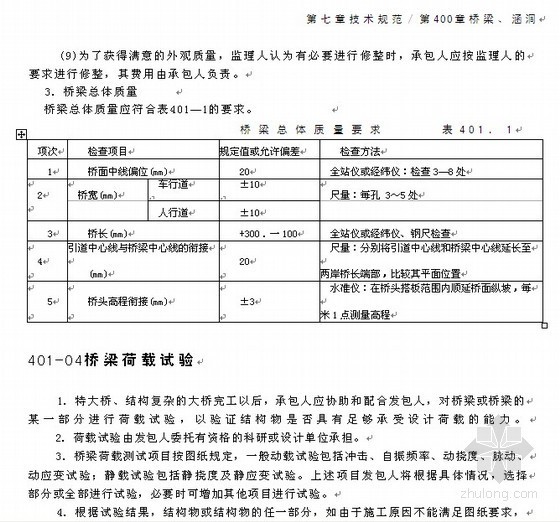 2009年公路招标文件范本技术规范（桥梁、涵洞400章）- 