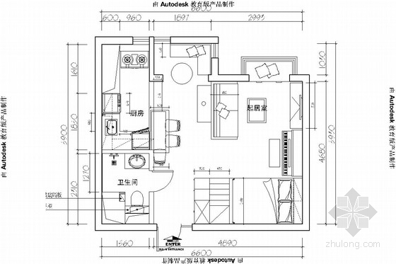 一居室住宅资料下载-[北京]生态大社区内高档精品住宅现代风格一居室装修图（含实景图）