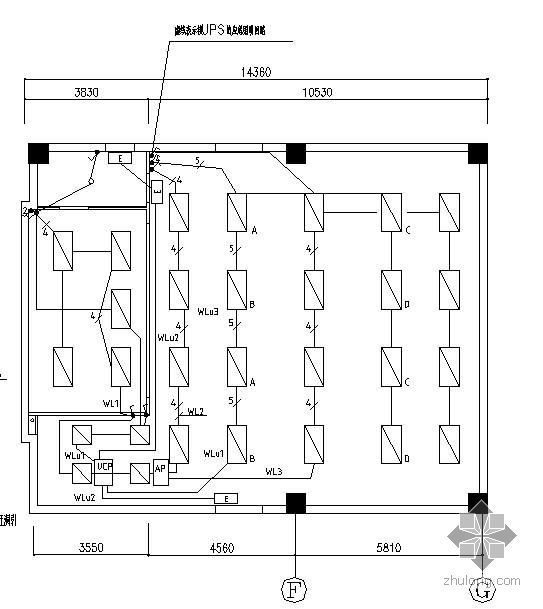 机房电气施工图dwg资料下载-某机房电气施工图
