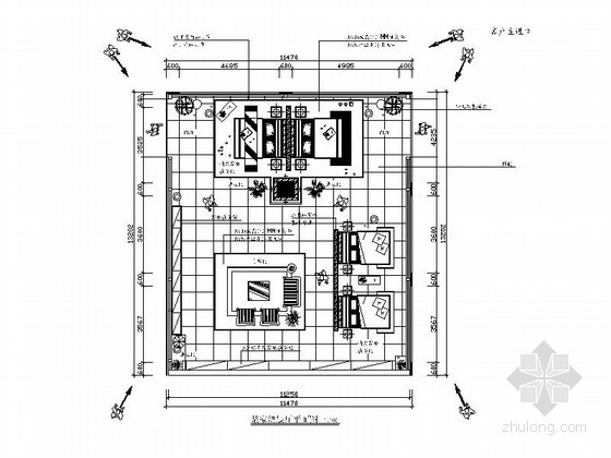 家纺展厅cad资料下载-某时尚现代家纺展厅装修图（含效果）