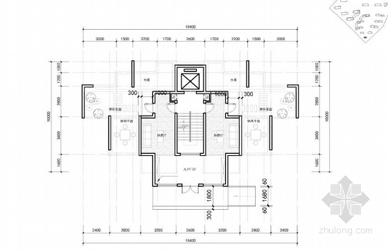 [海南]热带地域风格企业安置区建筑设计方案文本（16年最新）-热带地域风格企业安置区建筑平面图