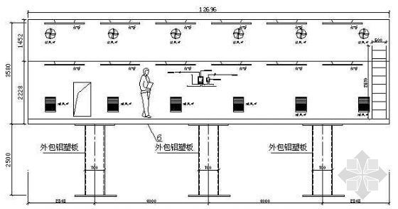 圆形钢结构广告牌资料下载-某体育场钢结构广告牌图纸