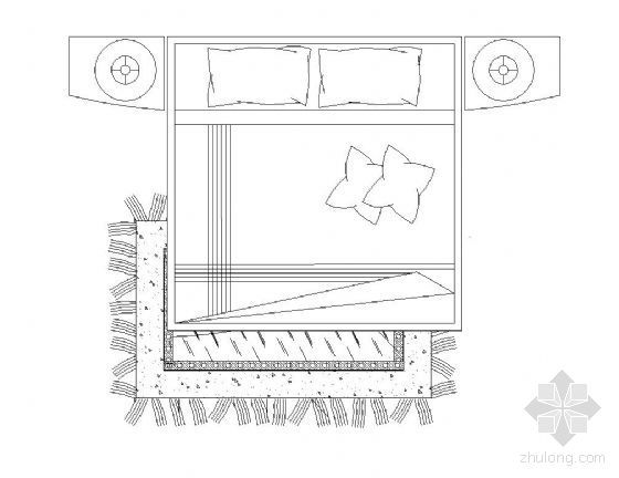 各式床图块资料下载-各式常用床图块集