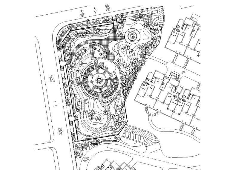 园景观设计图资料下载-​[上海]金地格林春岸全套园建景观设计施工图（加拿大P&H机构）