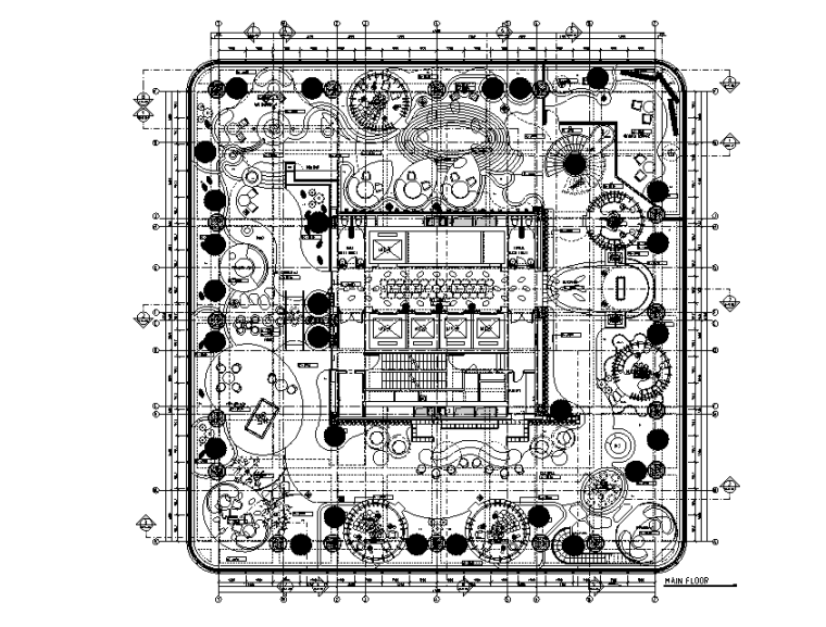 大型会所建筑施工图资料下载-[四川]成都阿玛尼超级奢华艺术公寓会所设计施工图（附效果图）