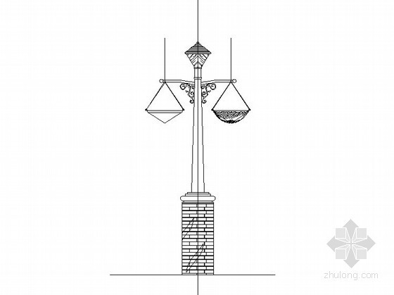 景观灯柱做法资料下载-景观灯柱大样图