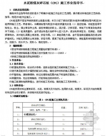 灰土挤密桩施工作业指导书资料下载-路基路面施工作业指导书范本