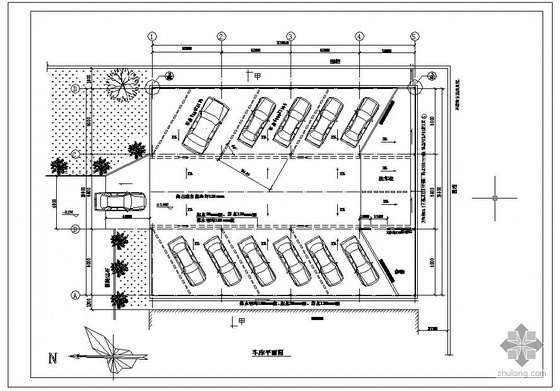钢结构阁楼设计施工图资料下载-某钢结构小车库设计施工图