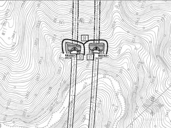 高速公路隔离网施工图资料下载-[广东]高速公路隧道施工图（30页）