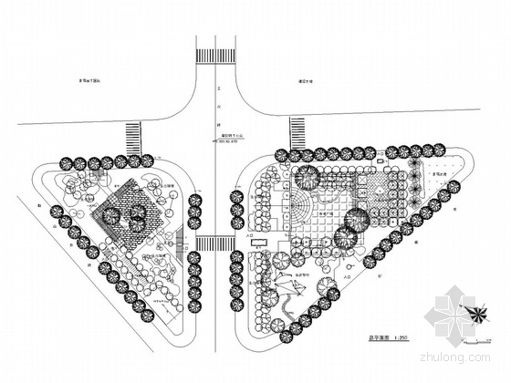 花坛组合座椅资料下载-[浙江]城市道路园林景观设计全套施工图
