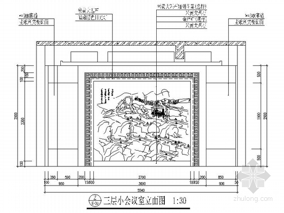 [广东]某民俗酒店三层会议区施工图-图5