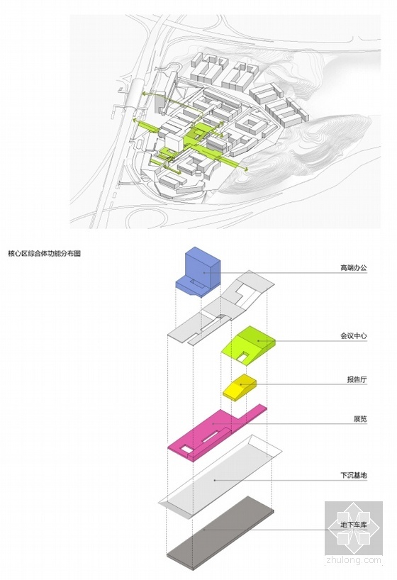 [深圳]现代风格综合性产业园概念性规划设计方案文本-现代风格综合性产业园概念性规划分析图