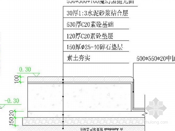 [上海]极致国际化大厦室外设计施工图-国际化大厦室外设计施工图