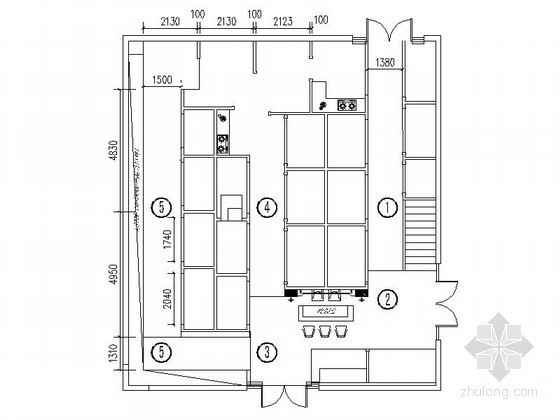 室内瓷砖铺贴施工资料下载-某瓷砖展厅瓷砖铺贴设计图