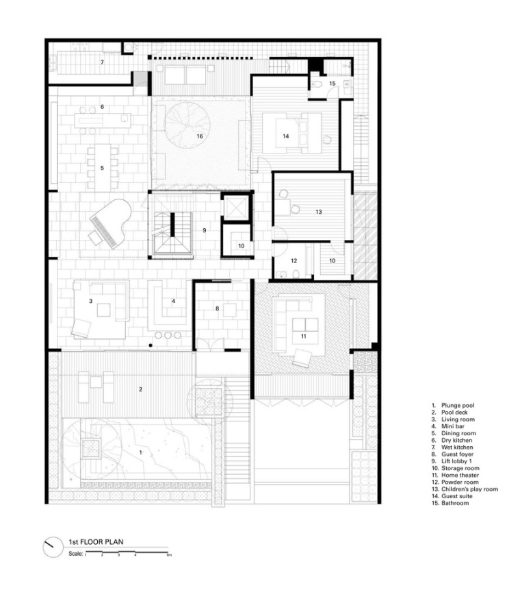 印度尼西亚雅加达热带私人住宅-Plans___Sections_2