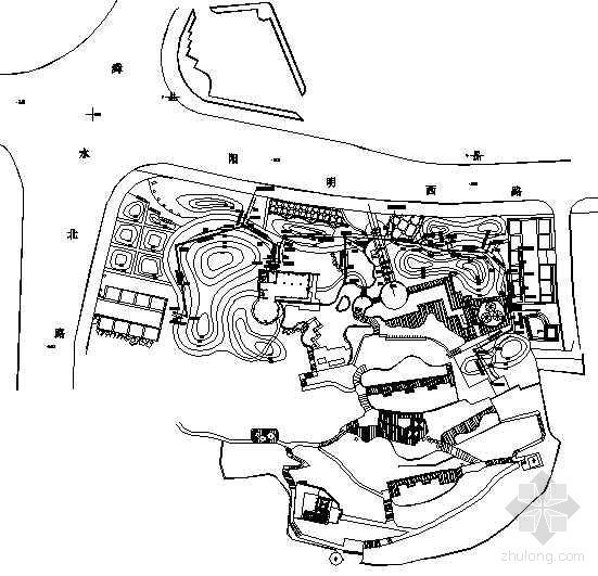 建筑施工图设计乡村小游园资料下载-某小游园环境排水施工图