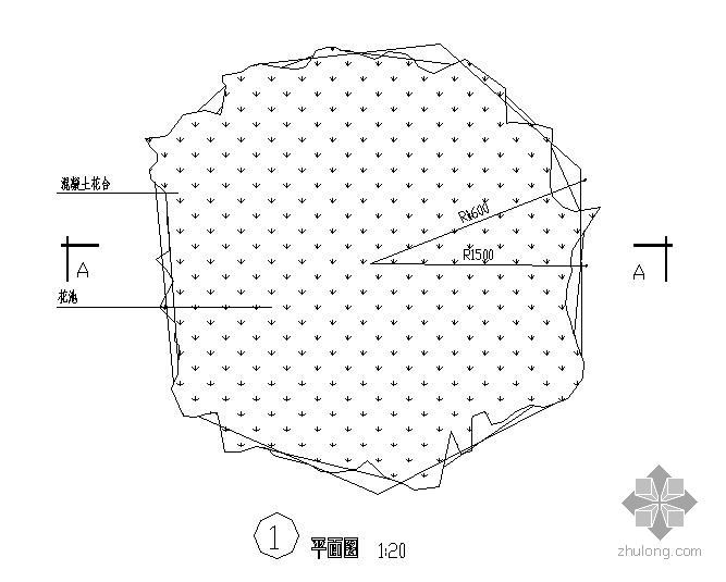 树穴做法资料下载-花台树穴施工大样图