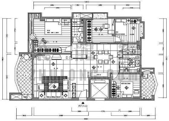 欧式住宅室内装修方案资料下载-某住宅室内装修施工图
