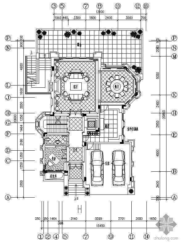 高尔夫大宅景观资料下载-[广东]高尔夫大宅H型施工图