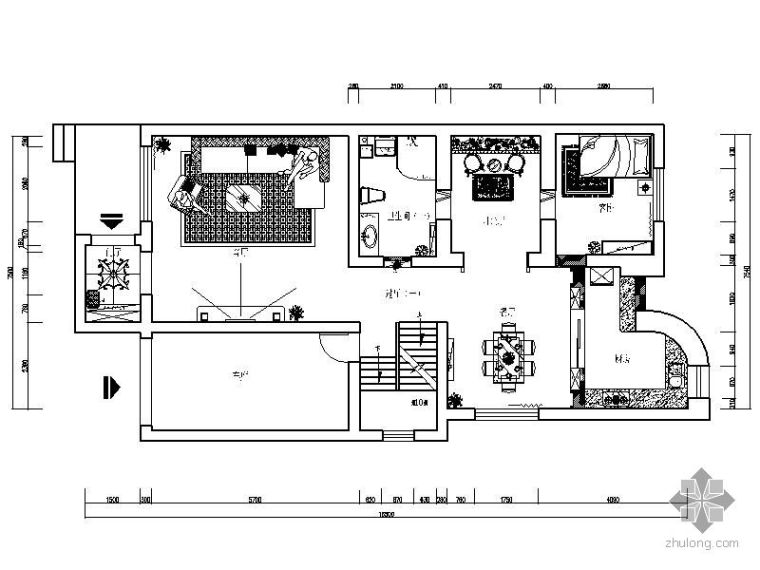 院落式联排别墅设计图资料下载-[乌鲁木齐]联排别墅设计方案图