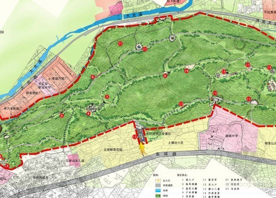 福建山地公园资料下载-[福建]东部公园总体规划设计