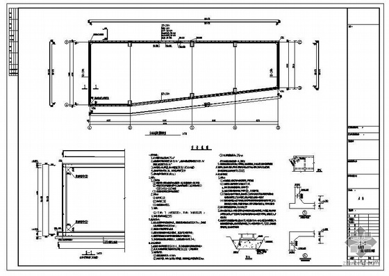 镜面水池施工图高清资料下载-某水池结构施工图