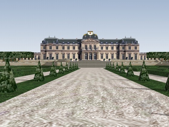达尔豪西城堡酒店资料下载-城堡SketchUp模型下载