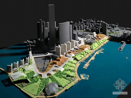 商业文化区城市设计资料下载-香港滨水文化区景观规划