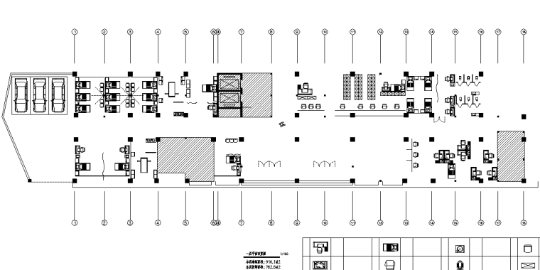 儿童医院改建工程装饰施工图预算（含图纸、计算书）-一层平面布置图1