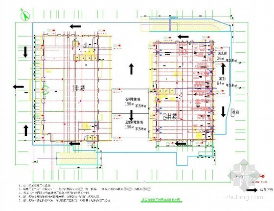 [重庆]框架结构住宅外立面幕墙装饰工程施工组织设计-施工总平面图 