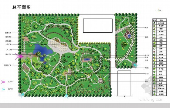 1500平方园林景观资料下载-小游园设计方案展示（原创）