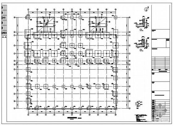 钢框架建筑结构图纸资料下载-江苏某钢框架厂房结构图