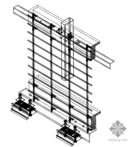 玻璃推拉窗节点图资料下载-四川某高层商住楼幕墙工程施工组织设计（玻璃 石材 铝塑板）