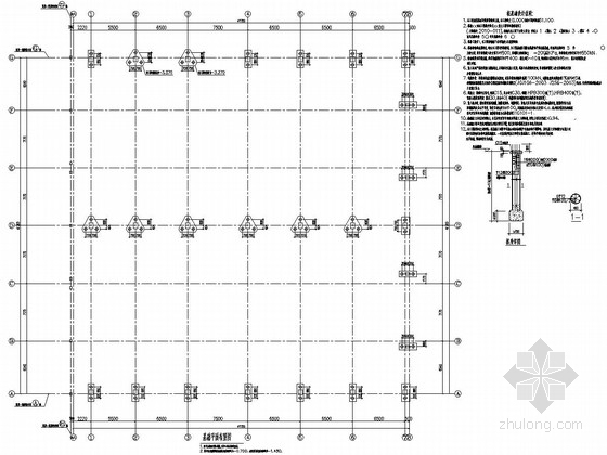 湖南民用建筑施工图纸资料下载-[湖南]单层排架结构工业厂房结构施工图