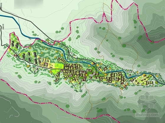 农村河道设计资料下载-[北京]绿色生态活力乡村景观规划设计方案